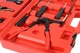 Набор клещей для хомутов Mar-Pol M49545 9 предметов + пластиковый чемодан Красный - изображение 4
