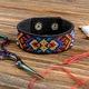 Набор для вышивания нитками на искусственной коже Wonderland Crafts FLHL-037 Браслет - изображение 1