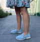 Лофери жіночі KATI SHOES 141 блакитні, натуральна замша, осінь-весна 36 - зображення 4