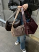 Сумка кросс-боди женская замшевая средняя темно-бежевая ARTiS Bags 1820 207-4222 - изображение 14