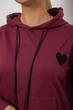 Спортивний костюм жіночий двонитка, колір сливовий, S, 214R1419-004 - зображення 5