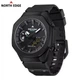 Мужские водонепроницаемые тактические часы North Edge Militery Mercury black - изображение 1