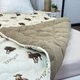 Одеяло двуспальное открытое двустороннее из овечьей шерсти Arda Pure Wool 21440 175х215 см капучино - изображение 4