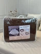 Одеяло евро открытое двустороннее из овечьей шерсти Arda Pure Wool 21447 195х215 см шоколадное - изображение 10