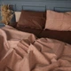 Простынь MirSon полуторная 150х220 см 17-0859 Coffee Charm Бязь (2200011863825) - изображение 3