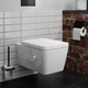 Унитаз подвесной Hansgrohe EluPura Q 60293450 540 AquaFall Flush c сиденьем Soft Close QuickRelease дюропласт - изображение 6