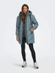 Куртка демисезонная удлиненная с капюшоном женская ONLY 15207784-64252 S Stormy Weather (5715314177885) - изображение 3