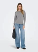 Джемпер женский ONLY 15312026-54837 L Medium Grey Melange (5715729519508) - изображение 3