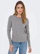 Джемпер женский ONLY 15312026-54837 L Medium Grey Melange (5715729519508) - изображение 4
