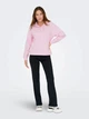 Худи женское ONLY 15356341-72094 S Chalk Pink (5715725461603) - изображение 3