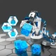 Детский конструктор BauTech Stem гидравлическая рука робота 3 в1 на 220 деталей Разноцветный (1016-280-00) - изображение 3