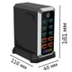 Зарядное устройство BauTech GaN3 660W 10в1 Чёрный (1016-277-00) - изображение 14