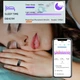 Смарт кольцо BauTech Smart Ring W9 №10 19.8 мм Чёрный (1016-369-02) - изображение 12