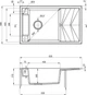 Кухонне миття DEANTE Magnetic 820х500х219 мм (ZRM_A113) - зображення 4