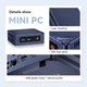 Міні ПК Beelink S12 Pro / Intel N100 / RAM 16GB / SSD 512GB / 2 х HDMI / LAN / Wi-Fi 6 / Bluetooth 5.2 / Windows 11 / Синій - зображення 2