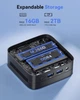 Мини ПК NiPoGi E1 / Intel N150 / RAM 16GB / SSD 256GB / 1 x HDMI / 1 x LAN / Wi-Fi 5 / Bluetooth 4.2 / Windows 11 Pro / Черный - изображение 6