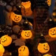 Світлодіодна USB гірлянда Хелловінський гарбуз | 3 м 20 LED | Тепле біле світло | Декор на Хелловін та вечірку (700142) - зображення 6