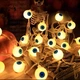 Светодиодная USB гирлянда Декоративные глаза | 3 м 20 LED | Теплый белый свет | Декор на Хэллоуин и вечеринку (700139) - изображение 7
