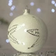 Новогодний шар на елку Santa Shop Сахарная Снежинка Молочный 10 см (7806723209217) - изображение 2