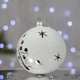 Новогодний шар на елку Santa Shop Сахарная Елка с узорами Белый 10 см (7806723209125) - изображение 2