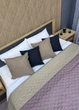 Покрывало двустороннее Decorator Microfiber ромб 215x240 см сиреневый с бежевым (85-024) - изображение 1