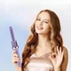 Автоматическая плойка для завивки волос 35Вт фиолетовая, электрические щипцы с вращением для локонов - изображение 6