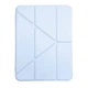 Чохол iPad Air/Air 2/iPad 2017/2018 9.7" TPU Transformer Clear Frame Acrylic Pen Slot Smart Case light blue - зображення 2