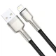 Дата кабель Baseus Cafule Series Metal USB to Lightning 2.4A (2m) (CALJK-B0) Black - зображення 4