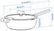 Patelnia Ikea Klippfisk z powłoką zapobiegającą przywieraniu i pokrywką 28 cm (706.025.16) - obraz 7
