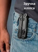 Мультитул Multi Tool MQ071 универсальный многофункциональный мультиинструмент Карманный нож туристический стальной инструмент с битами и 2 лезвиями 548854527 - изображение 2