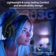 Беспроводные игровые наушники Attack Shark L80 Pro Black, ультралёгкие, трёхрежимные (Bluetooth 5.3 / 2.4 ГГц / USB), 40 мм динамики, до 50 часов автономной работы - изображение 7