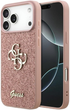 Панель Guess Fixed Glitter Big 4G для Apple iPhone 17 Pro Pink (GUHCP17LHG4SGP) - зображення 4