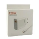 Сетевое зарядное устройство USB Type-A с маркировкой 120W, быстрой зарядкой QC 3.0 и кабелем, белый - изображение 3