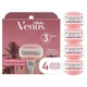 Сменные картриджи для бритья (лезвия кассеты) женские Venus Breeze Comfortglide Miami Sunset 4шт - изображение 1