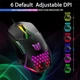 Проводная игровая мышь ONIKUMA CW902, RGB, 800-6400DPI, USB, 1.5m, black - изображение 10