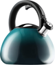 Czajnik emaliowany Kadax Mores z gwizdkiem Turkusowy 2.6 l (5903699430903) - obraz 1