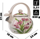 Czajnik emaliowany Kadax Cusset z gwizdkiem Krokus 2.2 l (5906638301456) - obraz 2
