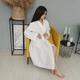 Вафельный халат Luxyart Кимоно размер (46-48) М 100% хлопок белый (LS-0392) - изображение 8
