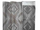 Штора жакардова Umbra 150×270 см 1шт, сіра з геометричною вишивкою для спальні та вітальні - зображення 2