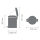 Бак для сміття Brabantia Pedal Bin 5 л білий (112065) - изображение 4