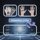 Перчатки для фитнеса без пальцев для спорта силовых тренировок тренажерного зала турника с открытыми пальцами липучкой нескользящие быстросохнущие дышащие эластичные неопрен брелок-талисман в комплекте Univerza Черные 66_3_L_1B - изображение 2