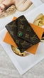Жіночий гаманець коричневий + зелений конверт міні - зображення 1