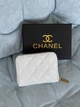 Кошелек женский Chanel mini белый с коробкой - изображение 3