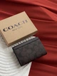Гаманець жіночий Coach шоколадний з коробкою невеликий Коуч MDR - зображення 4