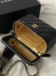 Сумка женская клатч Classic Lambskin Pearl Crush Vanity Bag Prem черный классический - изображение 6