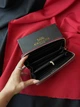Женский кошелек Coach Quilted Leather Zip Around Long Walle бордовый большой - изображение 5