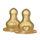 Сменные соски для бутылочки BIBS Bottle Nipple 2 шт Latex Slow Flow (медленный поток) - изображение 2