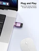 Адаптер-переходник JSAUX Type-C to USB 3.0, 5Gbps, purple - изображение 6