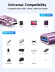Адаптер-переходник JSAUX Type-C to USB 3.0, 5Gbps, purple - изображение 8