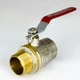 Кран кульовий для води SANTAN PREMIUM 605, 1 1/4 " внутрішній-зовнішній, червона ручка - изображение 3